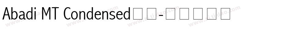 Abadi MT Condensed字体字体转换